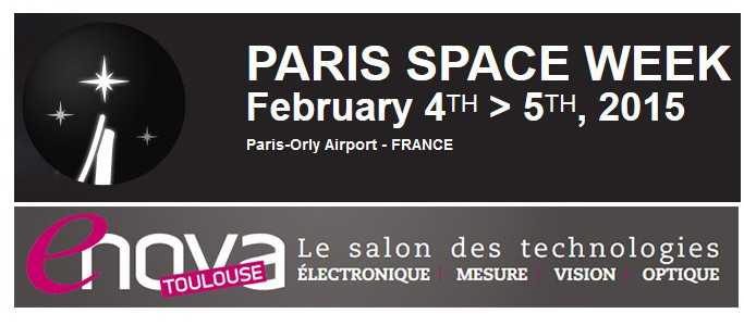 Bandeaux salons Paris Space Week et Enova Toulouse