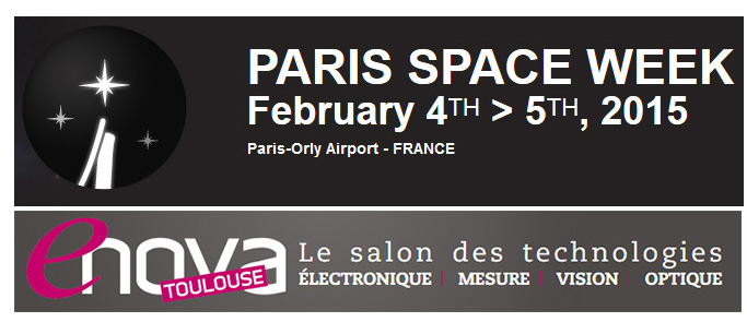 Bandeaux salons Paris Space Week et Enova Toulouse